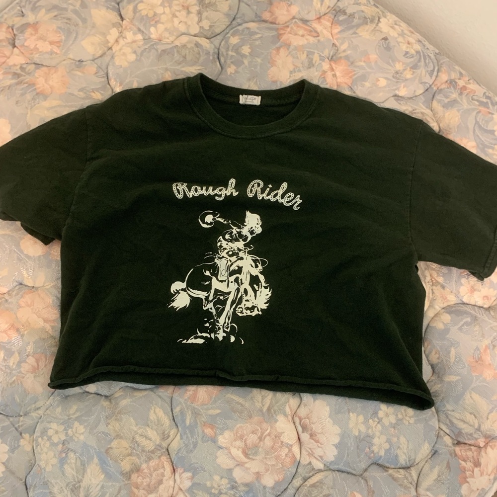 rough rider green brandy melville top